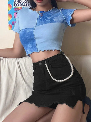 Patchwork Crop Top