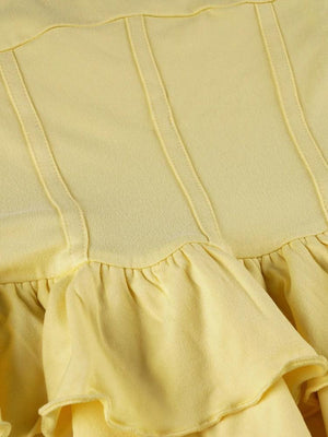 Ruffled Halter Mini Dress