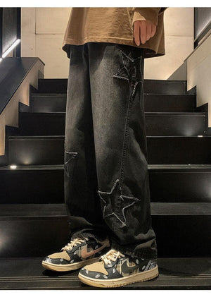 Y2K Embroidered Jeans