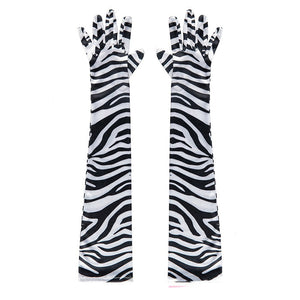 Zebra Pattern Gloves