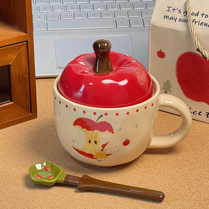 Apple Shaped Ceramic Mug