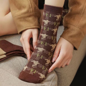 Cozy Brown 4 Pack Socks