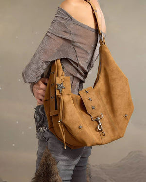 Star Detail Hobo Bag