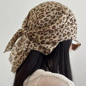 Leopard Print Headscarf