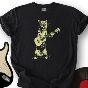 Cat Acoustic Guitar T-Shirt