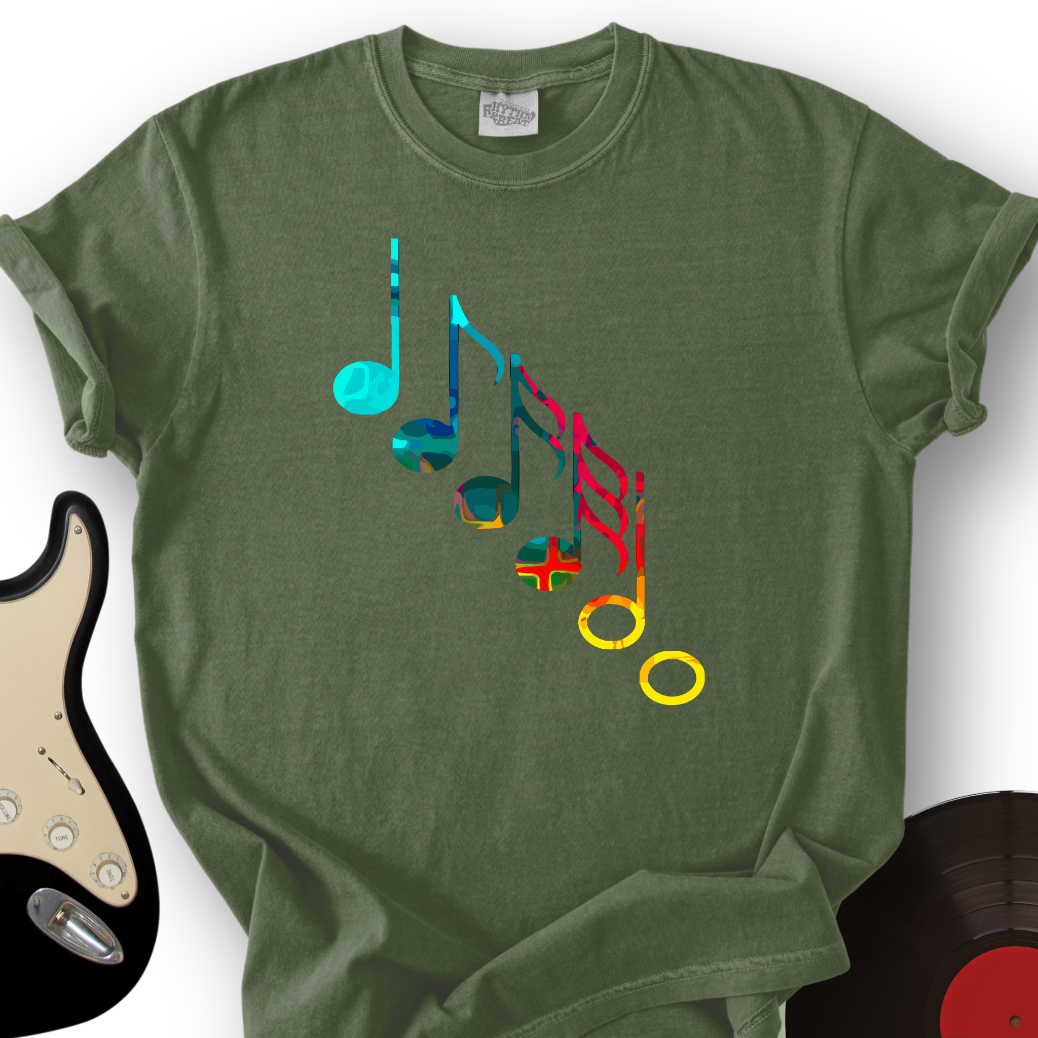 Colorful Music Notes T-Shirt