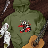 Cat Playing Drums Hoodie