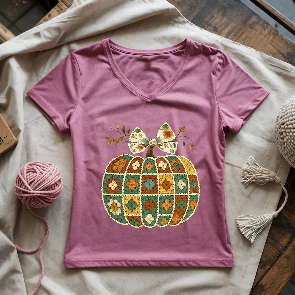Granny’s Pumpkin Lady V-neck