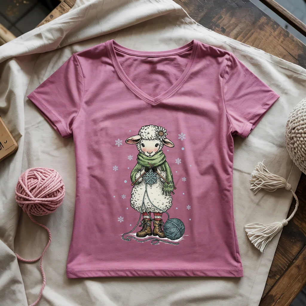Knitting Snowflex Lady V-neck
