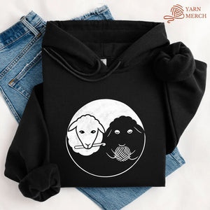 Black & White Sheeps Hoodie