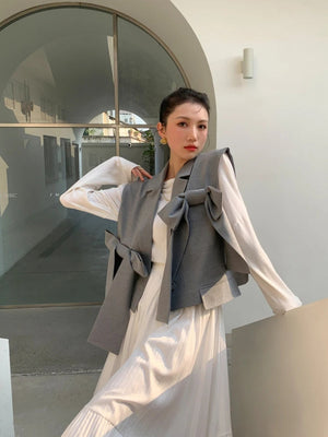Bow Oversized Vest