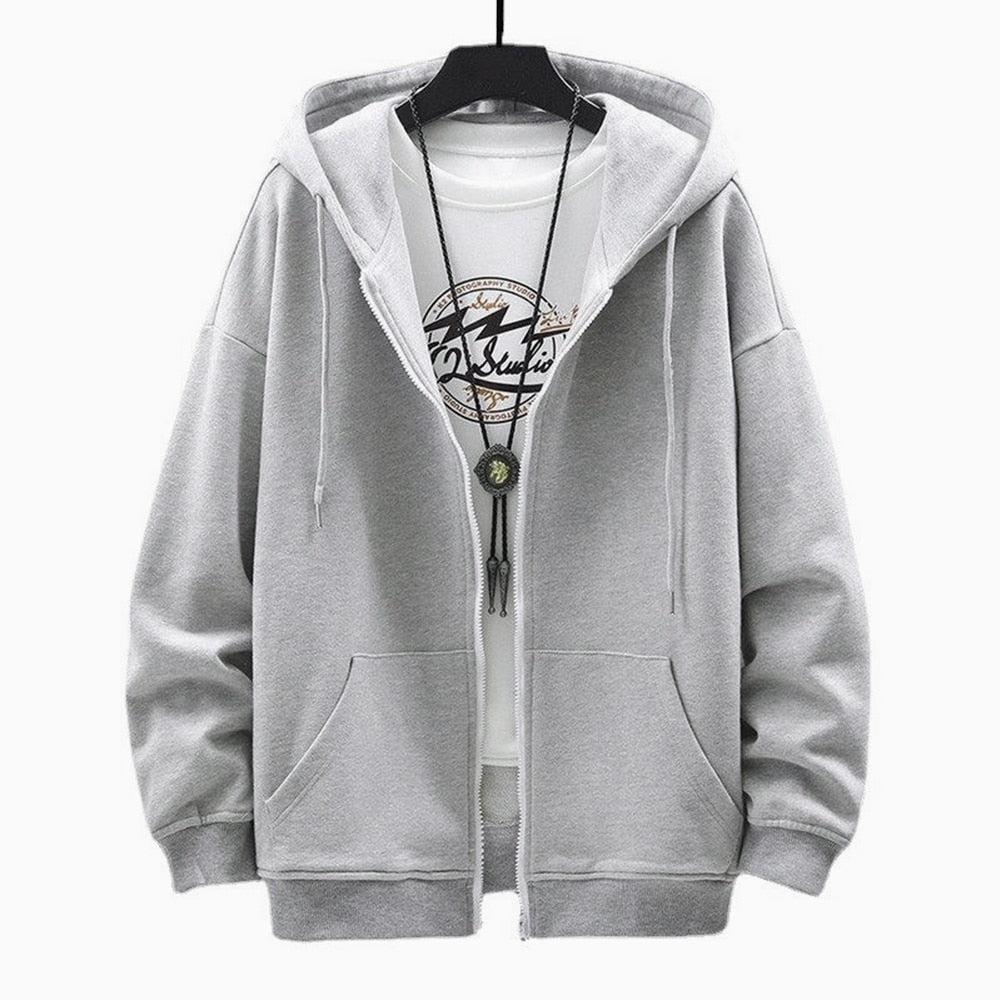 Casual Zip-Up Men Hoodie