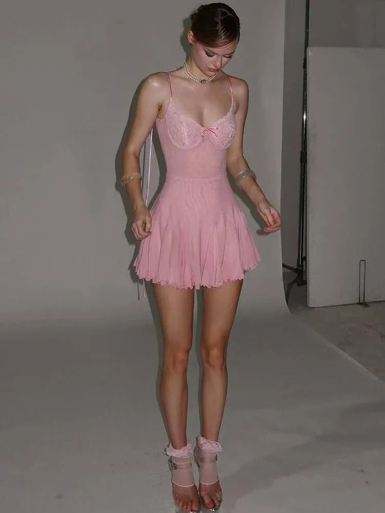 Coquette Backless Mini Dress