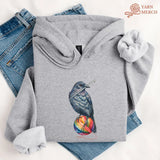 Crochet Crow Hoodie