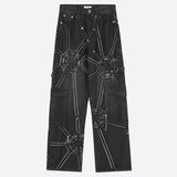 Cyberpunk Patchwork Jeans
