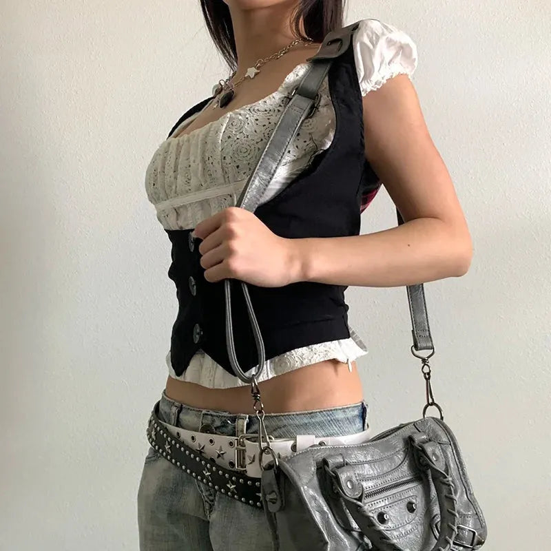 Fitted Button Up Vest