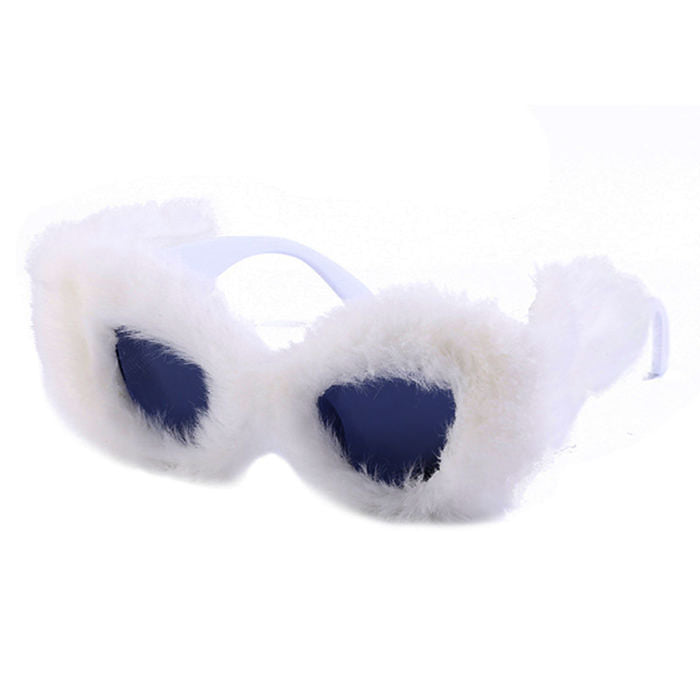 Fuzzy Cat Eye Sunglasses
