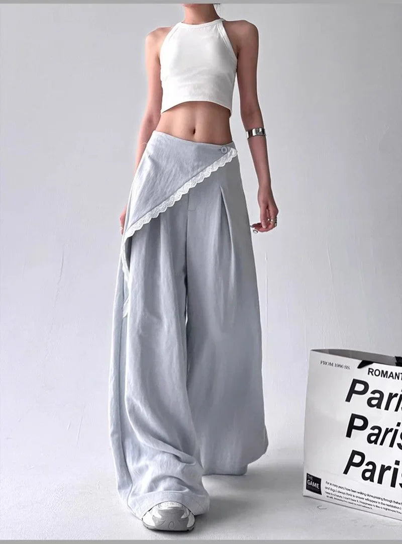 Overlay Wide Leg Pants