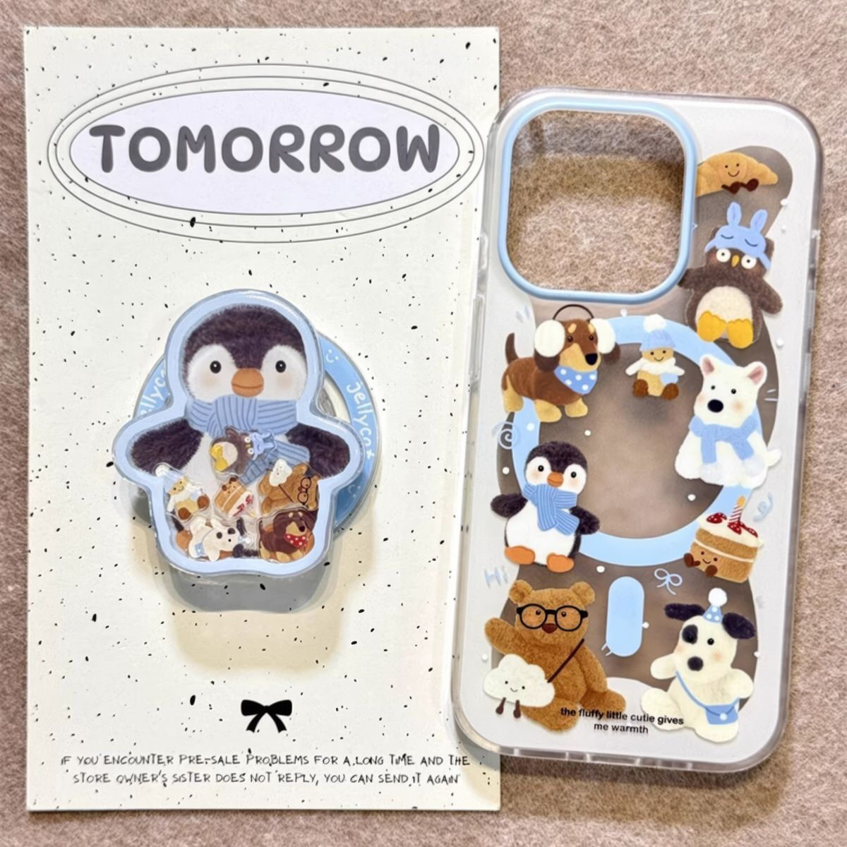 Penguin iPhone Case & Grip Set