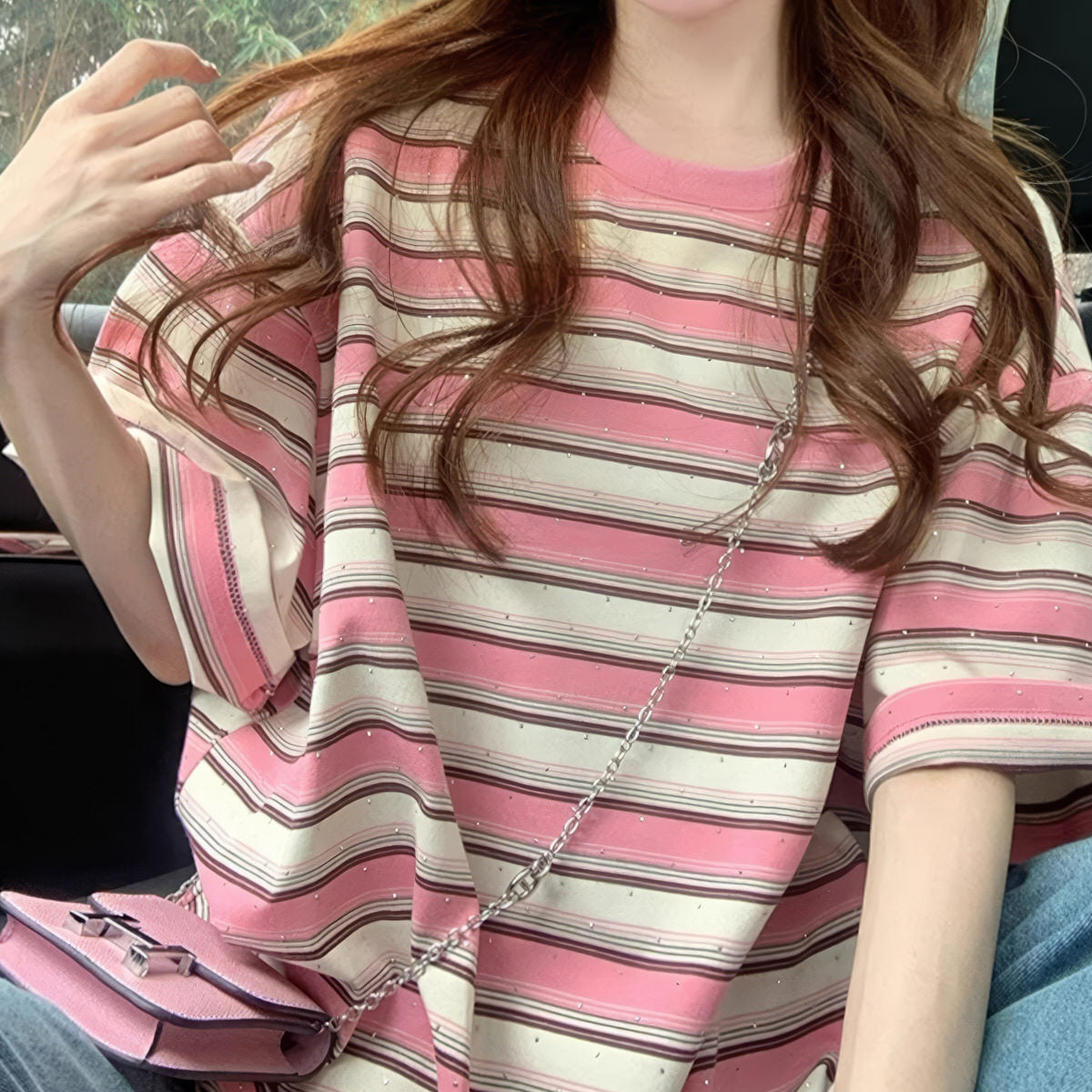 Pretty Please Pink Stripe T-Shirt