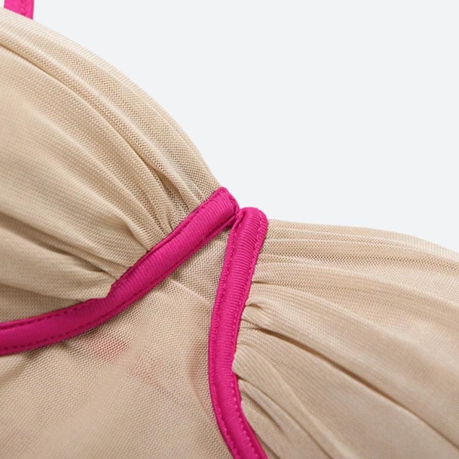 Skin Colored Mesh Top