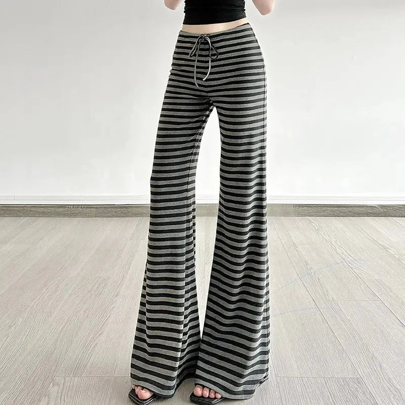 Striped Flare Sweatpants