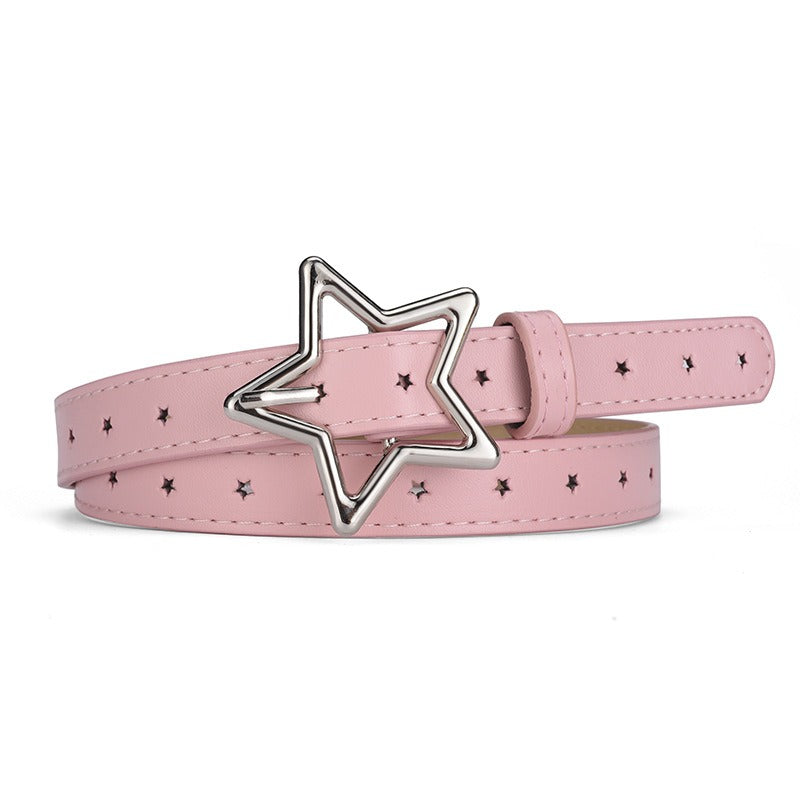 Y2K Pastel Star Buckle Belt