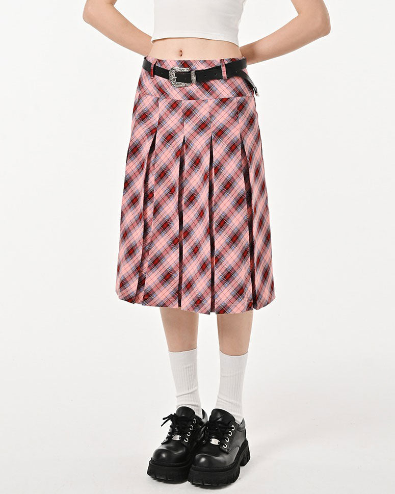 Good Manners Plaid Kilt Skirt