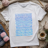 Watercolor knitting pattern T-shirt