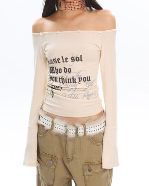 Y2K Aesthetic Fur Top