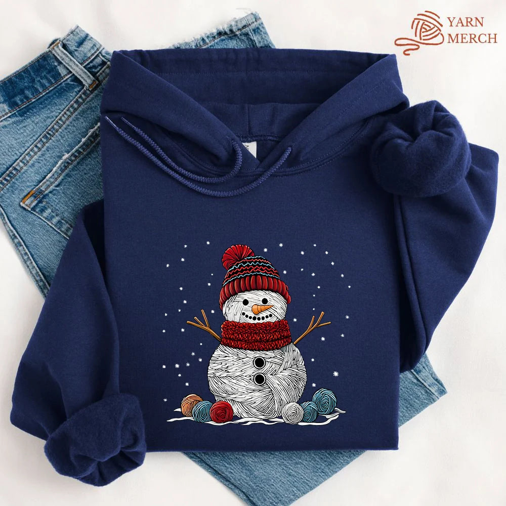 Yarn Snowman Hoodie