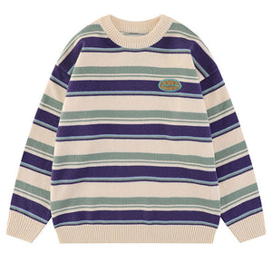 Primary Colors Striped Sweater