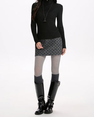 Madeleine Polka Dot Mini Skirt
