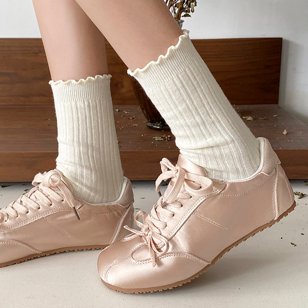 Balletcore Aesthetic Bow Sneakers