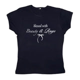Beauty & Rage Y2K Crop Tee