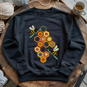 Crochet Bees Sweatshirt