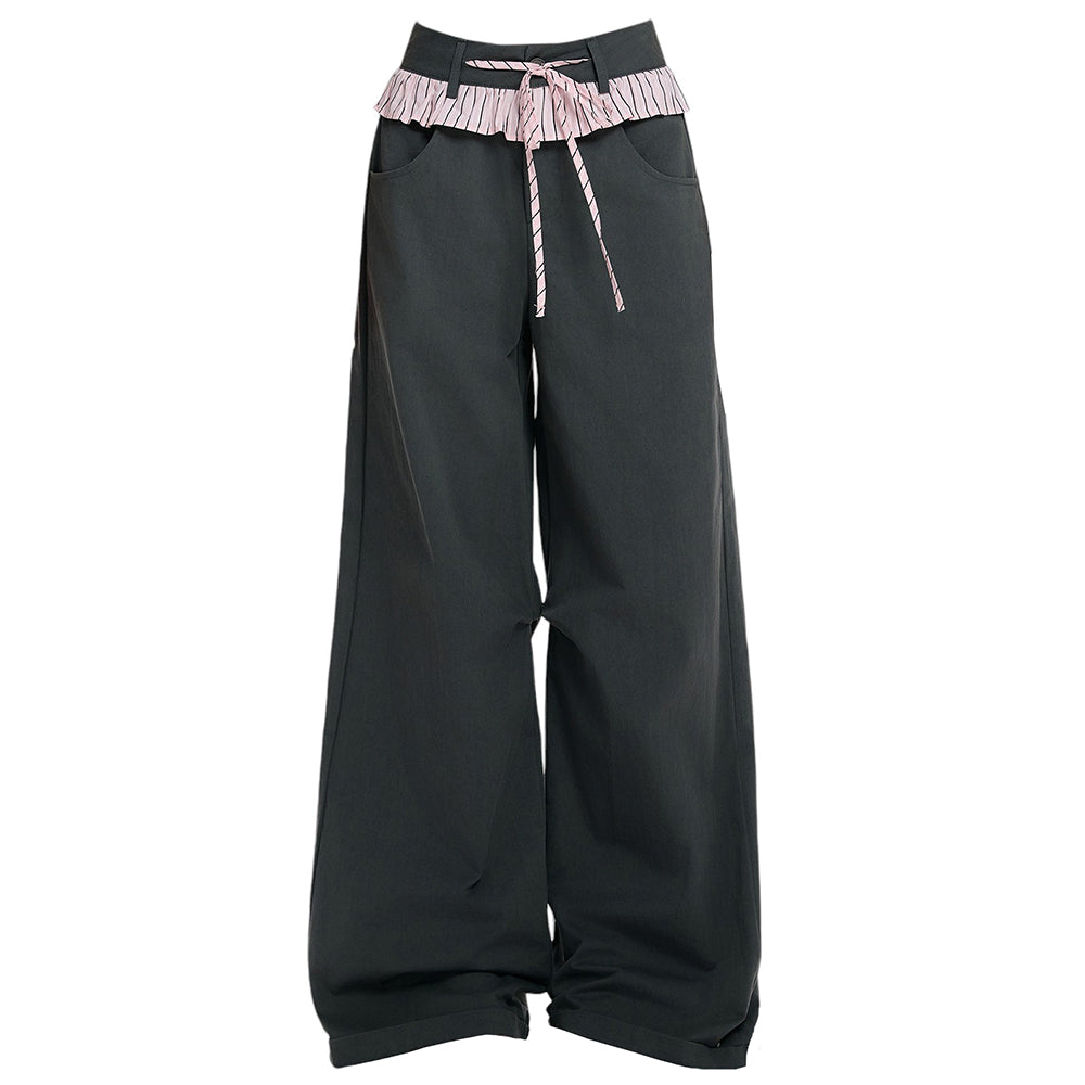 Blokette Aesthetic Wide Leg Trousers