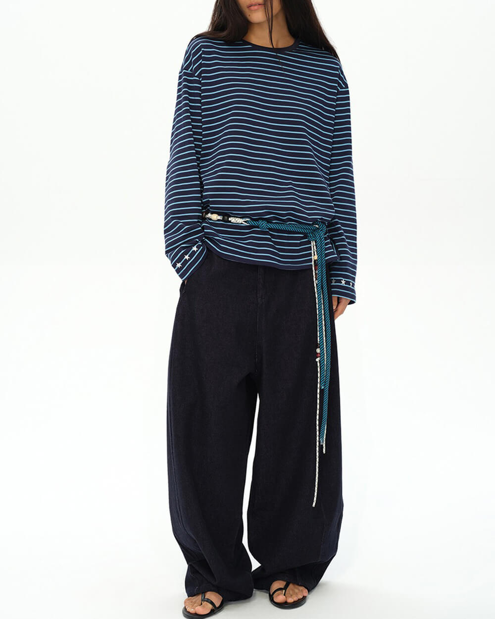 Personality Crisis Striped Long Sleeve Shirt