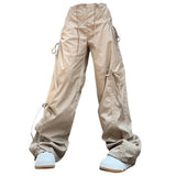 Soft Girl Bows Wide-Leg Cargo Pants