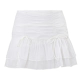 Coquette Aesthetic Ruffled Mini Skirt
