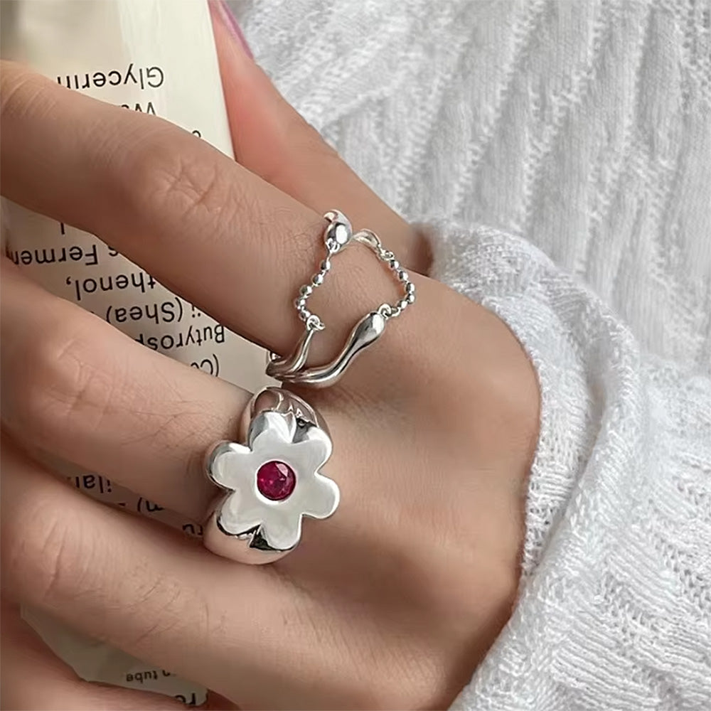 Indie Flower Chunky Ring