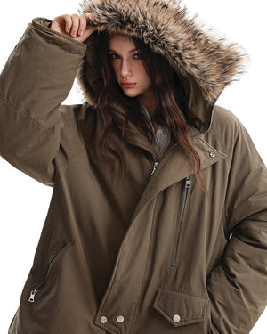 Bad Reputation Fur Trim Parka