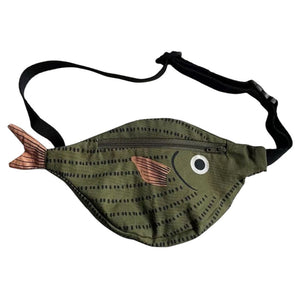 Green Fish Waist Bag