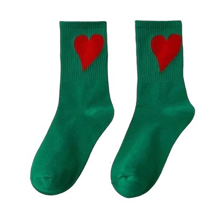 Heart Crush Ribbed Socks