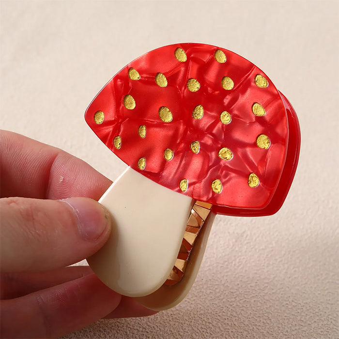 Indie Mushroom Hair Claw