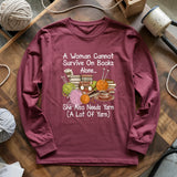 Books & Yarn Lover Long Sleeve T-shirt