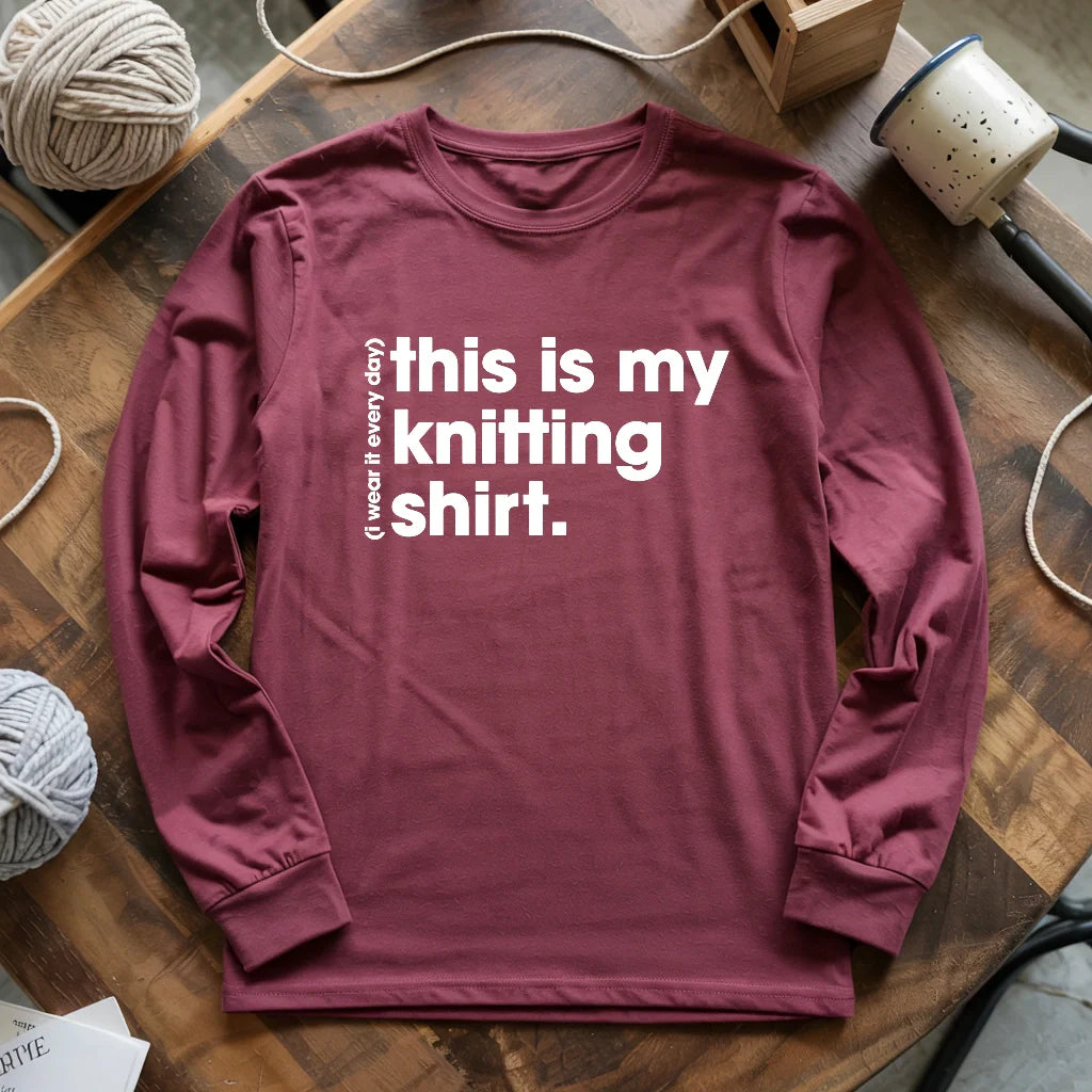 Everyday Knitting Long Sleeve T-shirt