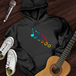 Colorful Music Notes Hoodie
