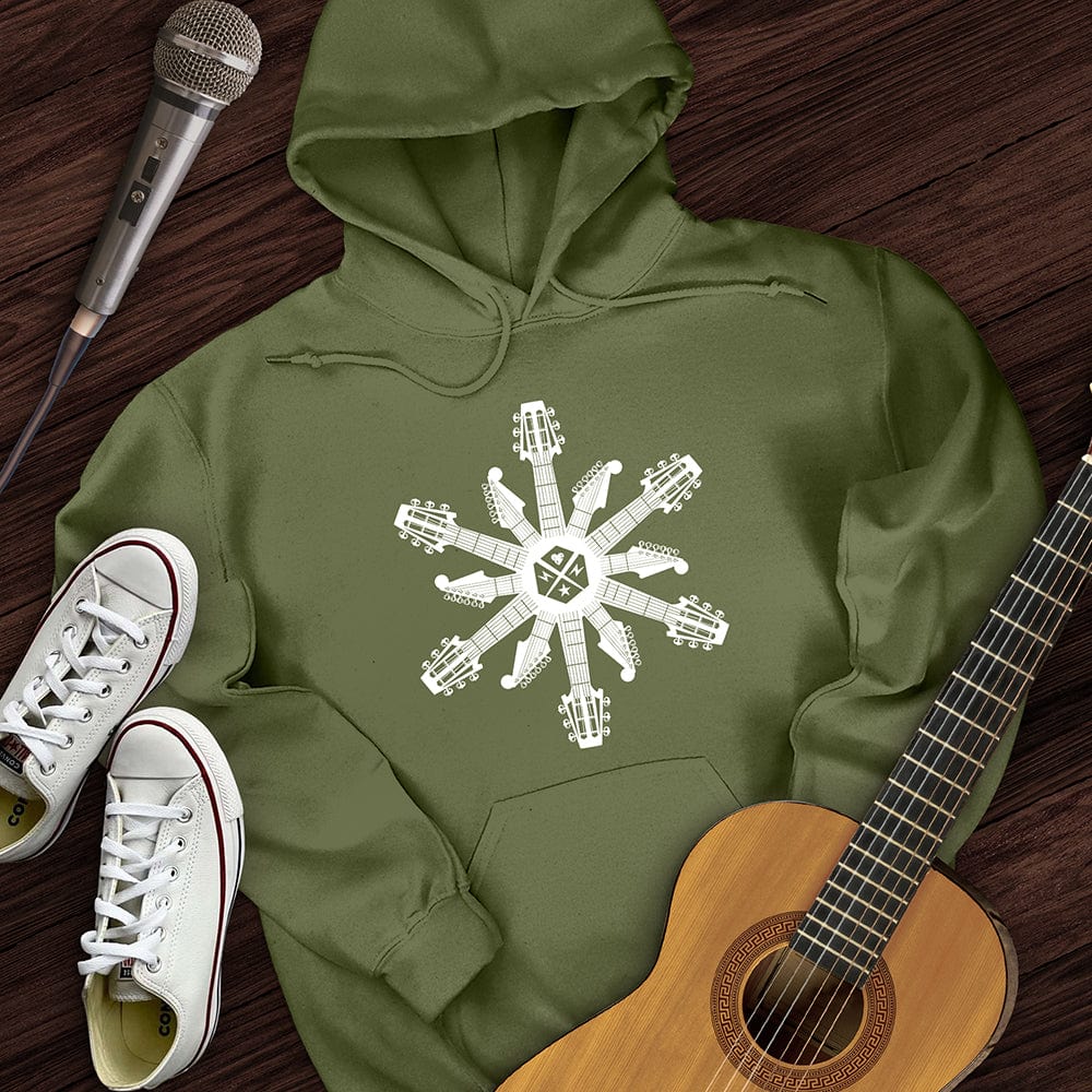 Guitar Snowflake Hoodie