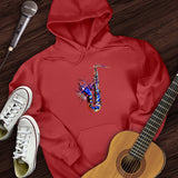 Blue Jazz Sax Hoodie